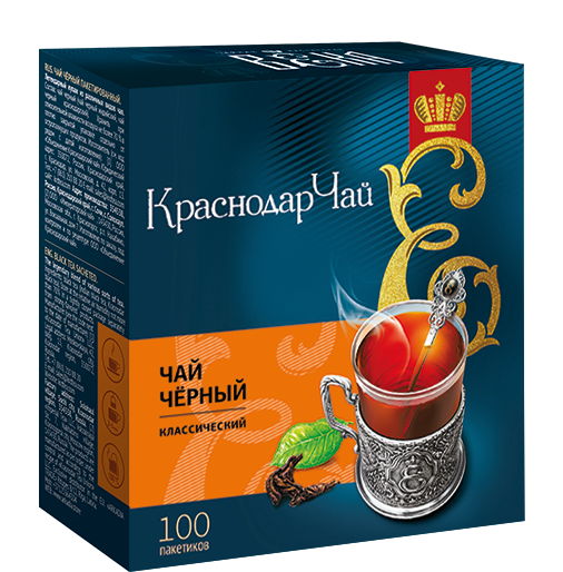 Чай черный, 100шт*1,7г, карт. пачка, Века (12шт)