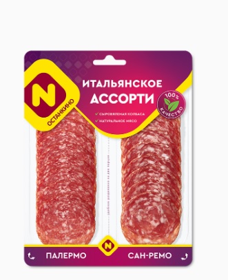 Нарезка Итальянское ассорти с/в с/н, 90г, мгс, Останкино (10шт)