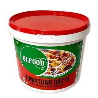 Томатная паста, 5кг, ведро, OLFOOD