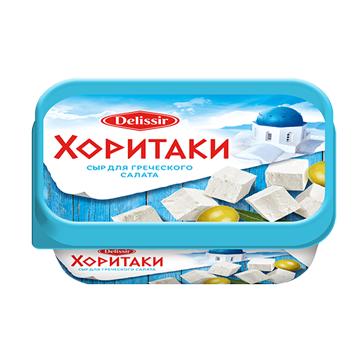 Сыр плавл. Хоритаки 30%, 180г, евроконтейнер, DELISSIR (12шт)