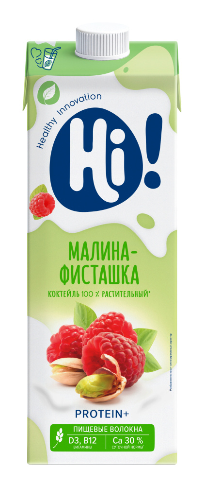 Коктейль растит. со вкусом Малина-Фисташка, 1л, тетрапак, HI (6шт)