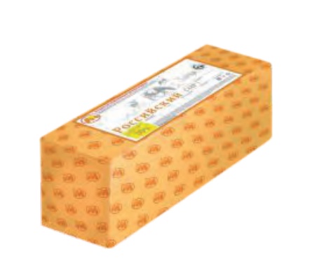 Сыр полутв. Российский 50%, вес, брус, Юговской (4шт*1,5кг)