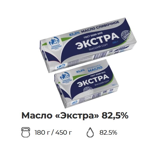 Масло сладко-сливочное Традиционное ЭКСТРА 82,5%, 180г, фольга, КМЗ (20шт)