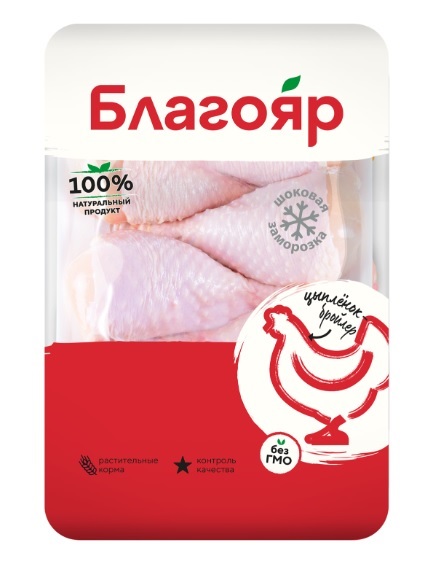 Голень цыпленка-бройлера, вес, лоток (прим. 900г), Благояр (8кг)