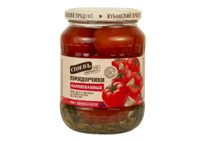 Томаты маринованные, 700г, ст. банка (евро), Стоевъ (8шт)