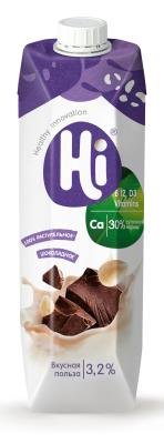 Напиток растит. с шоколадом 3,2%, 1л, тетрапак, HI (12шт)
