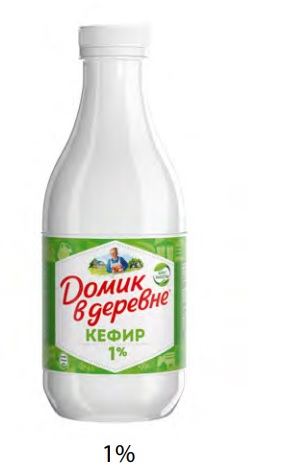 БиоКефирный 1%, 900г, ПЭТ, Домик в Деревне (6шт)