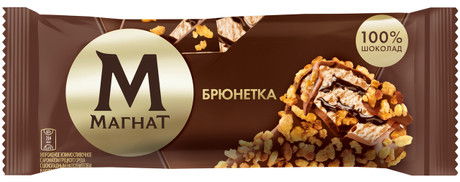 Мороженое эскимо Брюнетка, 67г, флоупак, Магнат (24шт)