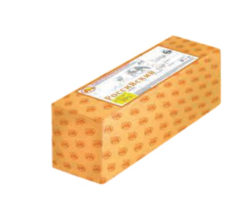 Сыр полутв. Российский 50%, вес, брус, Юговской (8шт*2кг)