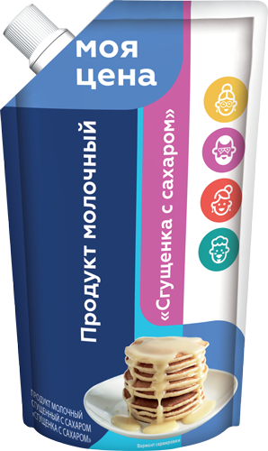 Сгущенка с сах. 1,0%, 650 г дойпак+, Моя Цена