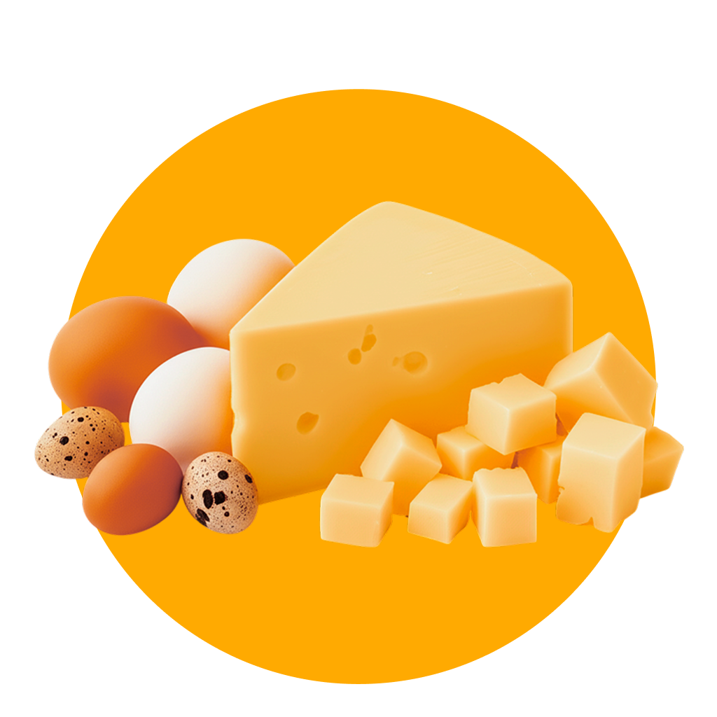 Сыр и яйцо