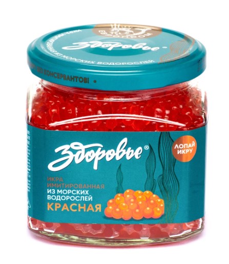Икра имит. Красная, 420г, ст/б, Здоровье (6шт)
