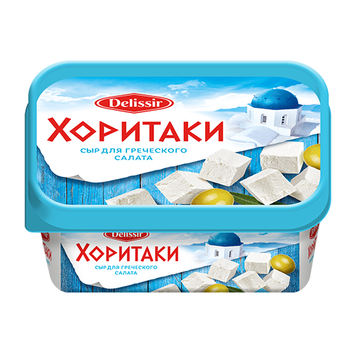 Сыр плавл. Хоритаки 30%, 350г, евроконтейнер, DELISSIR (6шт)