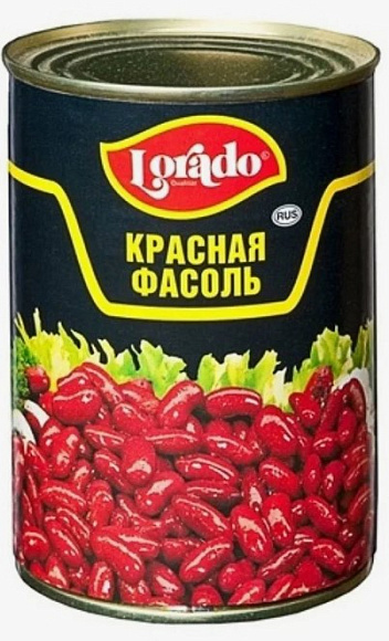 Фасоль Красная, 425мл, ж/б, LORADO (12шт)