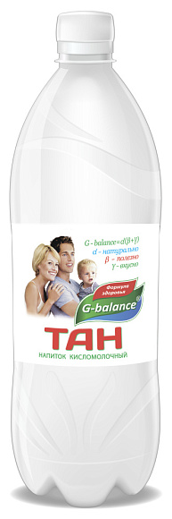 Напиток кисломолочный Тан 1 %, 1000мл, ПЭТ, G-balance (6шт)