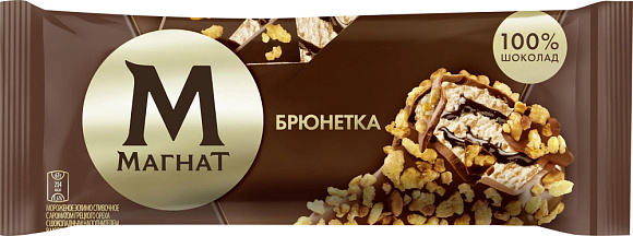 Мороженое эскимо Брюнетка, 74г, флоупак, Магнат (24шт)