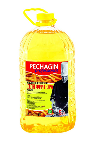Масло подсолнечн. для Фритюра и Жарки, 5л, канистра, PECHAGIN PROFESSIONAL (2шт)