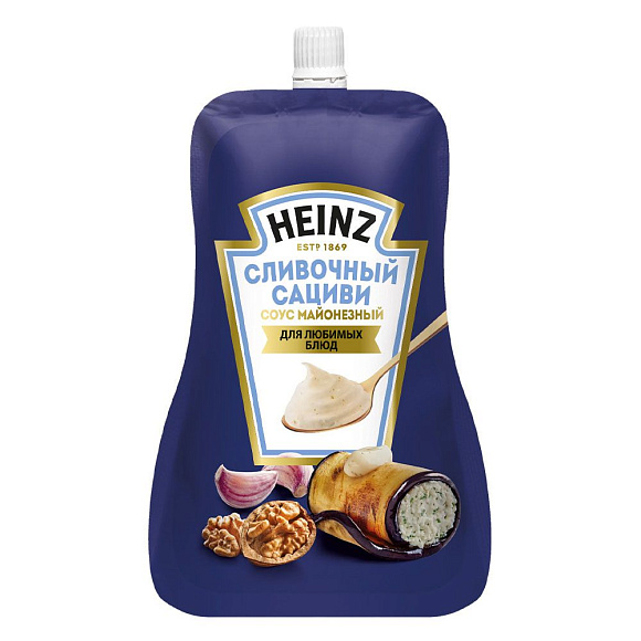Соус Сливочный Сациви, 200г, дойпак, HEINZ (14шт)