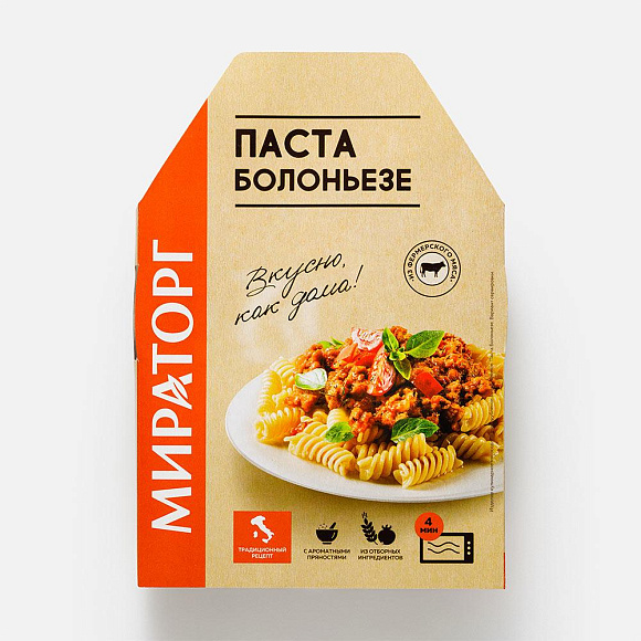 Паста Болоньезе, 260г, лоток, Мираторг (6шт)