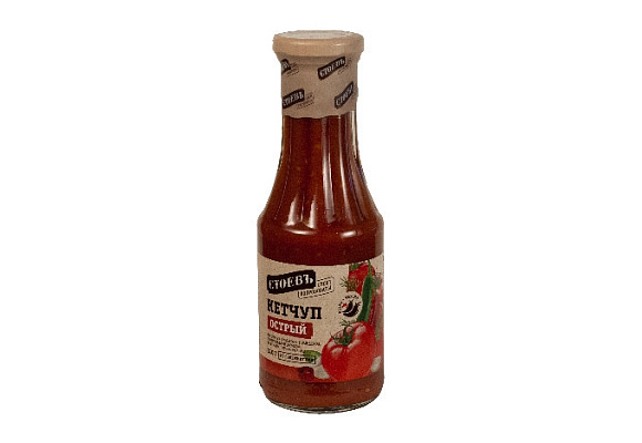 Кетчуп Острый, 310г, ст. бут., Стоевъ (12шт)