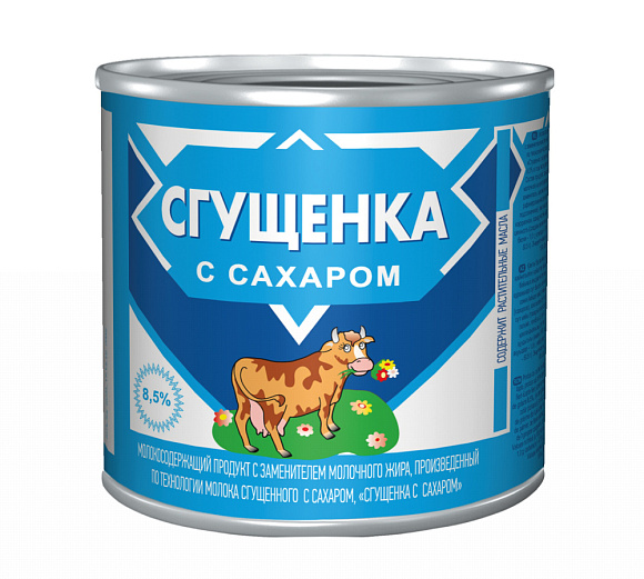Сгущенка с сах. 8,5%, 370 г 7А, Коровка