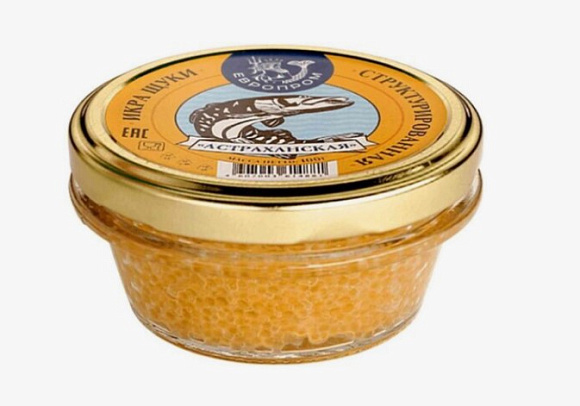 Икра щуки структурированная Астраханская, 100г, ст.банка, Европром (6шт)