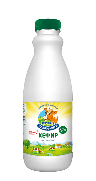 Кефир 2,7%, 900 г бут. ПЭТ, КизК