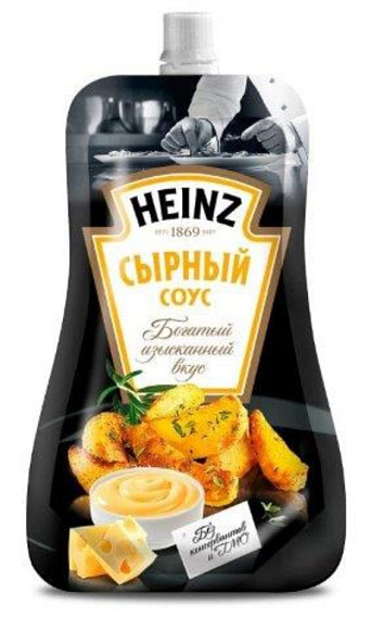Соус Сырный, 230г, дойпак, HEINZ (14шт)