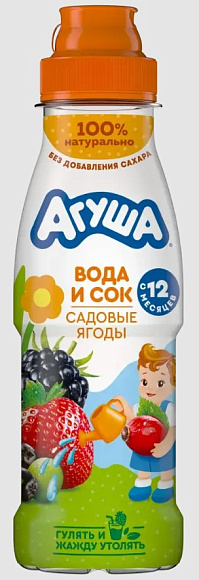 Напиток сокосод. Садовые ягоды, 300мл, ПЭТ, Агуша (6шт)