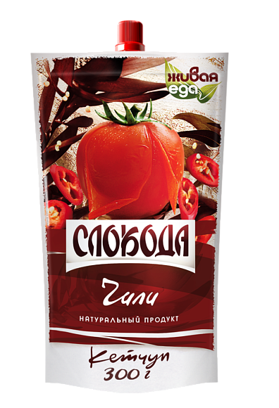 Кетчуп Чили, 300г, Дой-пак+, Слобода (24шт)