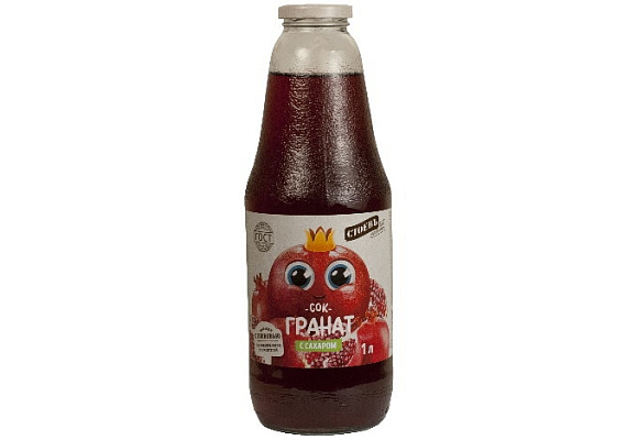 Сок Гранатовый, 1000мл, ст.бут. (евро), Стоевъ (6шт)