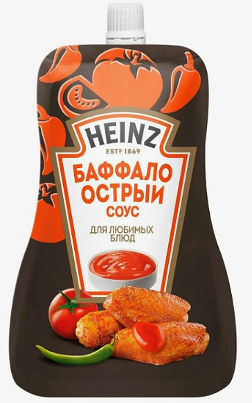 Соус Баффало Острый, 200г, дойпак, HEINZ (14шт)