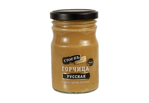 Горчица Русская, 190г, ст. бут., Стоевъ (12шт)