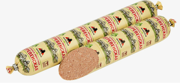 Колбаса Ливерная Крестьянская, вес, в/у, Каневской МПК (прим.1,2кг)