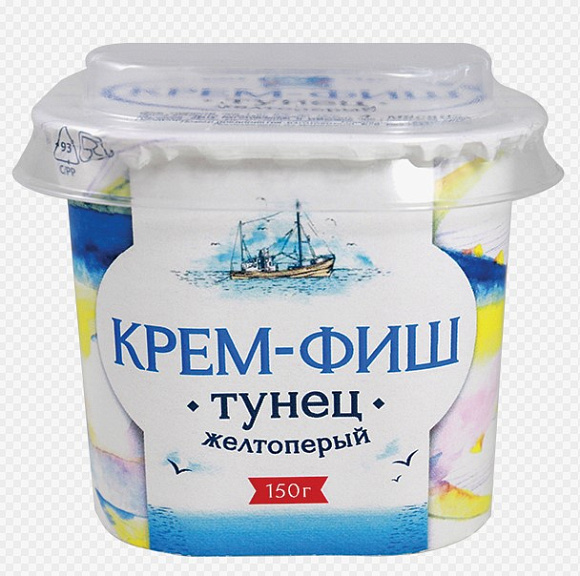 Тунец, 150г, пл.стакан, Крем-фиш (6шт)