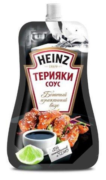 Соус Терияки, 230г, дойпак, HEINZ (14шт)