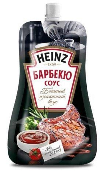 Соус томатный Барбекю, 230г, дойпак, HEINZ (14шт)