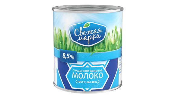 Молоко цельн. сгущ. с сах. 8,5%, 380 г 7А, Свежая Марка