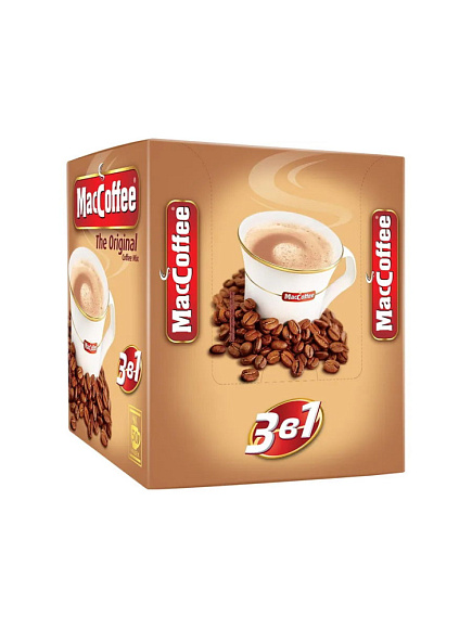 Напиток Кофейный раств. 3-в-1, 50шт*20г, блок, MACCOFFEE (20шт)