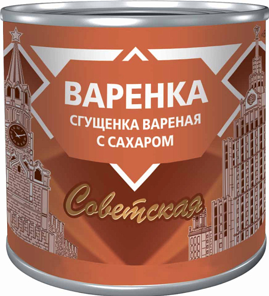 Варёнка. Сгущенка вар. с сах. 4,0%, 370 г 7А, Советское