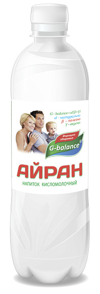 Напиток кисломолочный Айран 1 %, 500мл, ПЭТ, G-balance (12шт)