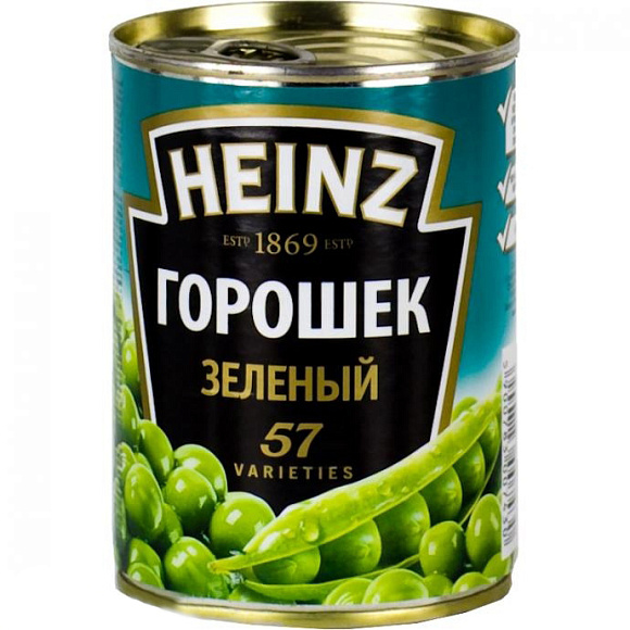Горошек зеленый, 400г, ж/б, HEINZ (12шт)