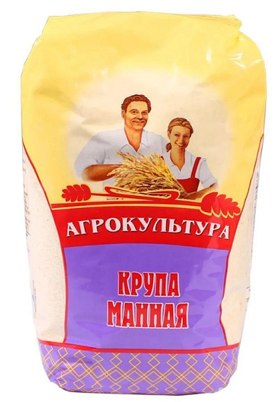 Крупа Манная, 700г, пакет, Агрокультура (12шт)