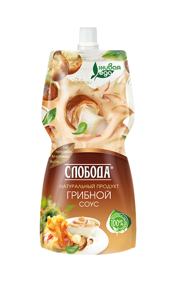 Соус на основе раст. масел Грибной 60%, 200мл, дойпак+, Слобода (12шт)
