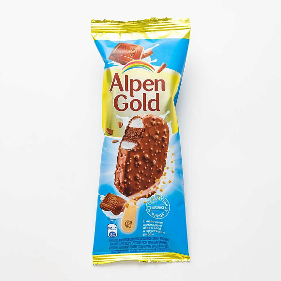 Мороженое Сливочное эскимо, 58г флоупак, ALPEN GOLD (27шт)