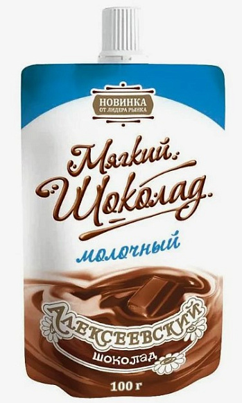 Мягкий молочный шоколад 15,0%, 100 г дойпак+, Алексеевское