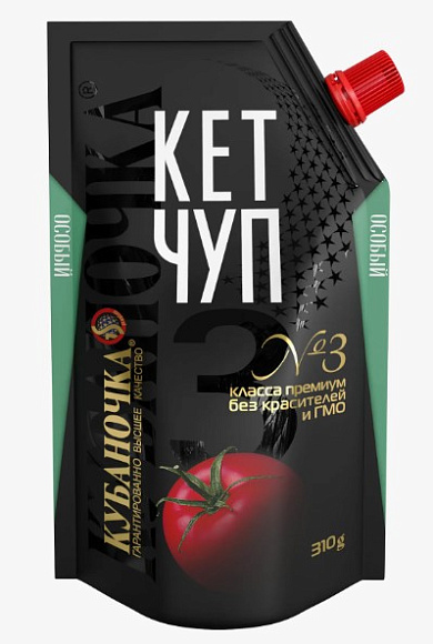 Кетчуп №3 Особый, 310г, дойпак, Кубаночка (20шт)