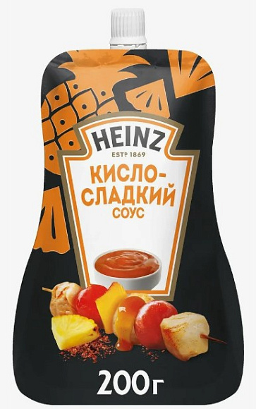 Соус Кисло-Сладкий, 200г, дойпак, HEINZ (14шт)