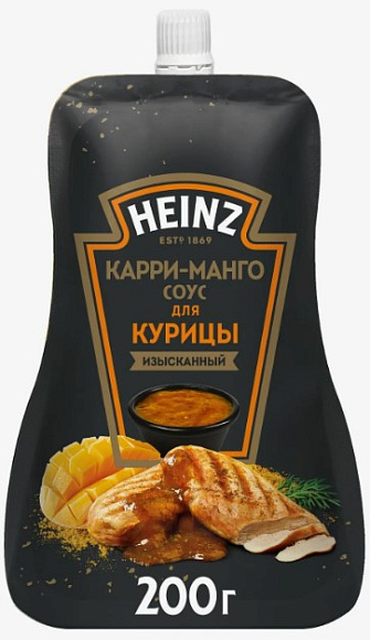 Соус Карри-Манго, 200г, дойпак, HEINZ (14шт)