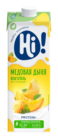 Коктейль растит. со вкусом Медовая Дыня (НДС 22%), 1л, тетрапак, HI (6шт)